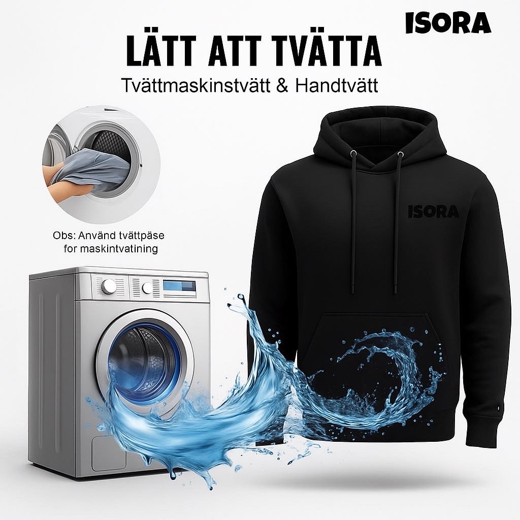 ISORA Värme Hoodie™ - Bärbar värme, maximal komfort